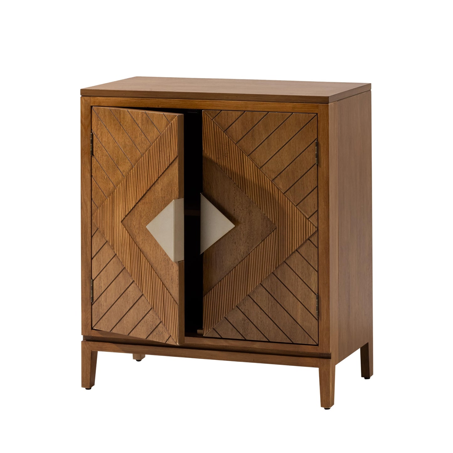 COZAYH Farmhouse Storage Cabinet Accent Sideboard Wood Buffet Cabinet with 2-Door for Living Room, Hallway, Bedroom, Dining Room