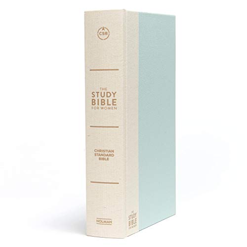 CSB Study Bible For Women, Light Turquoise/Sand Hardcover, Black Letter, Study Notes and Commentary, Articles, Profiles, Word Studies, Charts, Full-Color Maps, Easy-to-Read Bible Serif Type