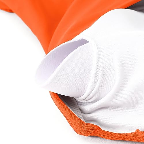 SUUKSESS Women Sexy Tummy Control One Piece Swimsuits Halter Push Up Monokini Bathing Suits (Orange, L)